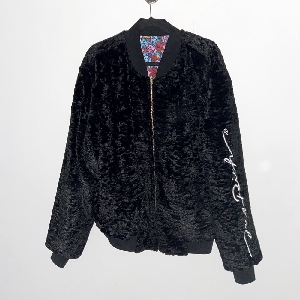 JoyRich Reversible Puffer Jacket Oversized floral​​​​​
